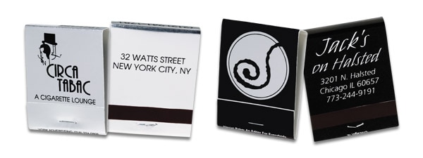 Silver Foil Matchbooks